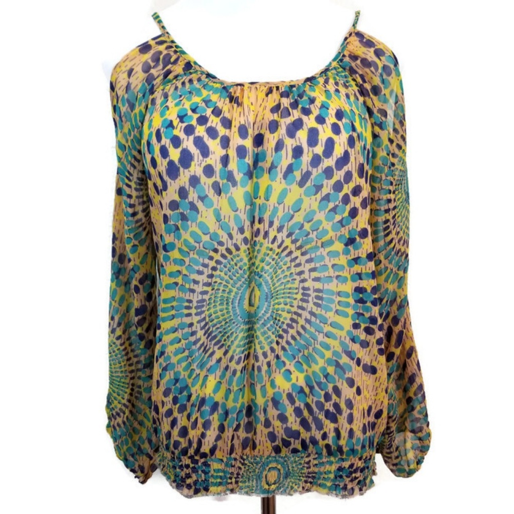 SALE 3/$15 Angie Boho Cold Shoulder Blouse